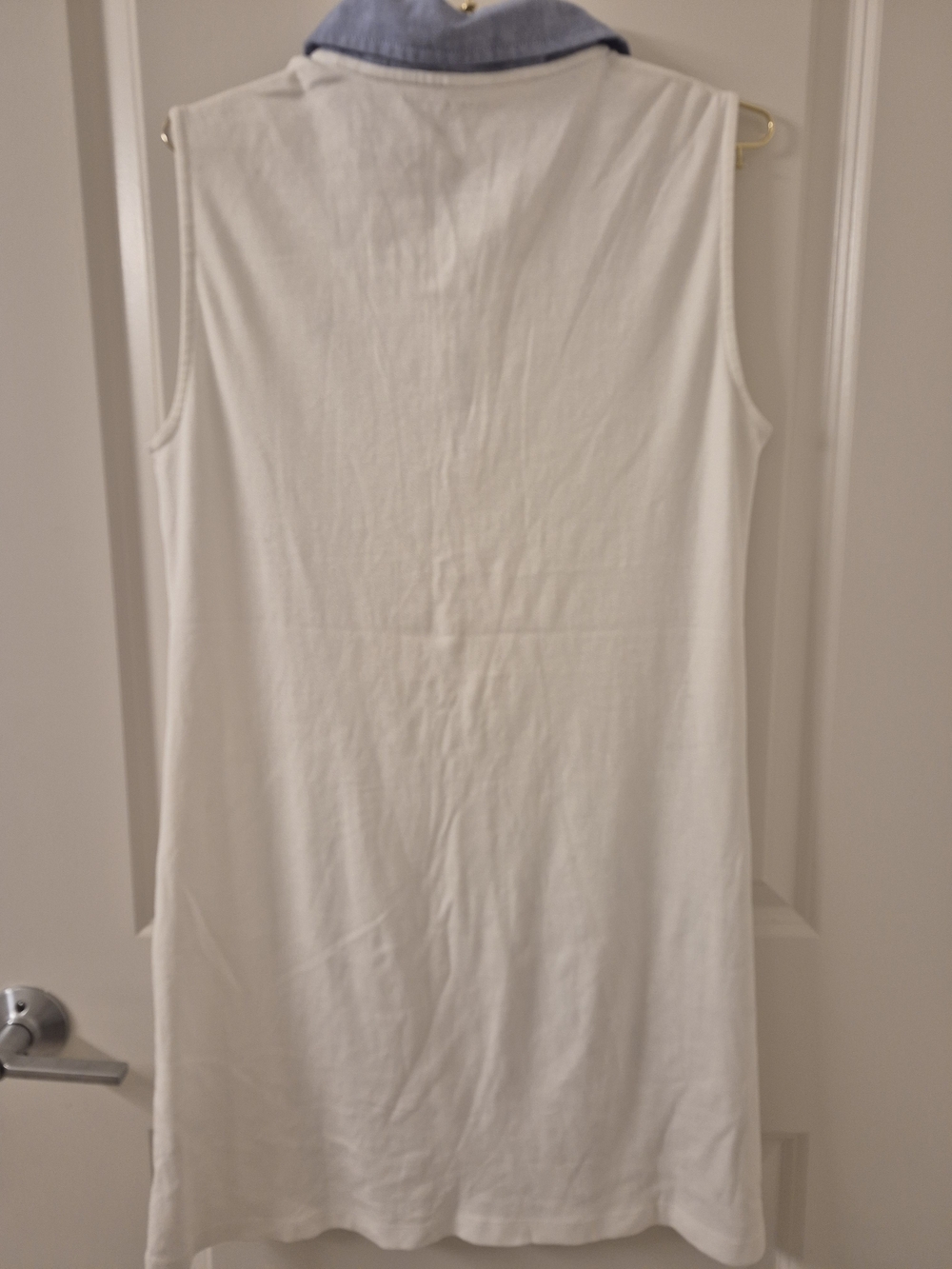 Tommy Hilfiger Cream Sleeveless Polo Dress - Picture 4 of 4